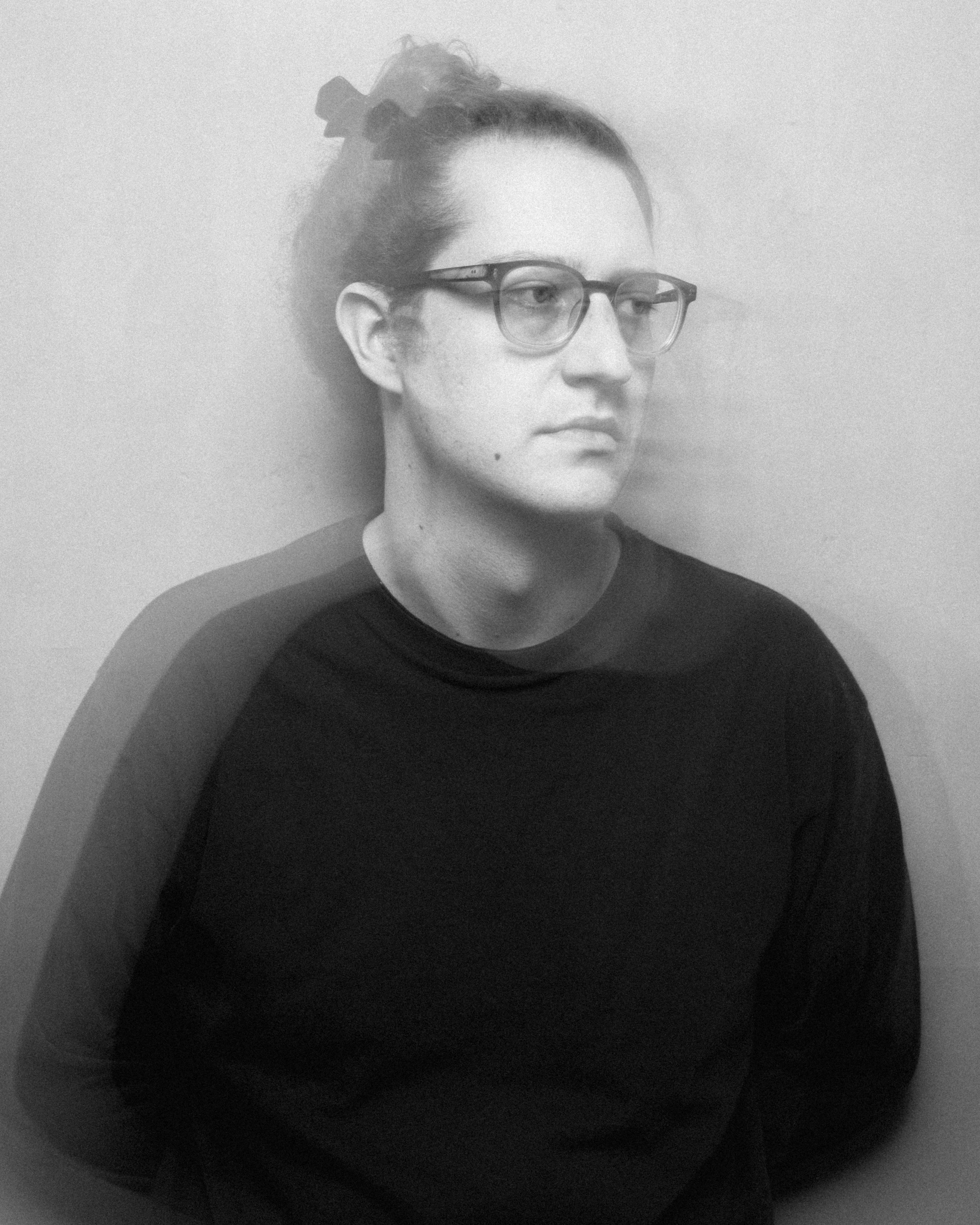 Black and white portrait of Andreas Sommer